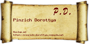 Pinzich Dorottya névjegykártya